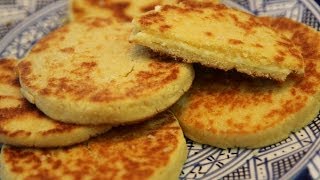 Harcha  Moroccan Semolina Bread Recipe  CookingWithAlia  Episode 310 [upl. by Andel]