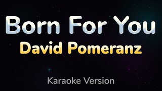 BORN FOR YOU  David Pomeranz HQ KARAOKE VERSION with lyrics [upl. by Durrell]