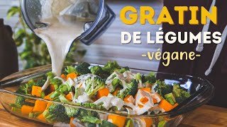 Recette  Gratin de légumes ULTRA CRÉMEUX  Courge et brocoli  Vegan simple et rapide [upl. by Leanna]