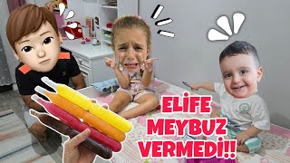 EYVAH DOLAPTAKİ MEYBUZLARI POYRAZ BABAI ALDI ELİFE VERMEDİماما جابت بيبي  جنى مقداد [upl. by Enyalaj836]