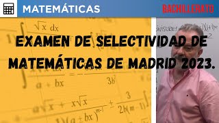 SELECTIVIDAD MATEMÁTICAS MADRID 2023 DISCUTIR UN SISTEMA DE ECUACIONES LINEALES [upl. by Anwahsad]