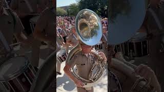 Aggie Band marching to Kyle Field on game day tamu aggiefootball tamufootball [upl. by Sile99]