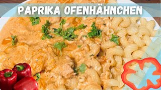 Paprika Hähnchengeschnetzeltes aus dem Ofen  super saftig [upl. by Sunderland953]