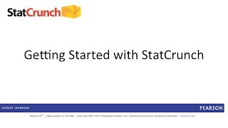 StatCrunch Getting Started  Full Length [upl. by Kent]