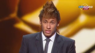 Neymar vence o prêmio Puskás 2011 FIFA Puskás Award 2011 [upl. by Ayikaz754]