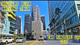 Driving Los Angeles Tour  Wilshire Blvd to Downtown LA losangeles drivingtour scenicdrive [upl. by Einra]