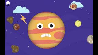 Learn planets for kids  Solar system  Universe  Earth Sun moon Jupiter [upl. by Osric]