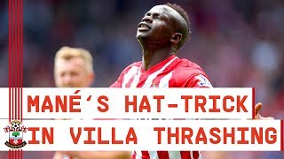 CLASSIC MATCH  Sadio Mané scores fastest Premier League hattrick [upl. by Eelame]