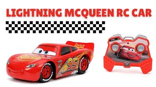 Lightning McQueen RC Car Toy Review [upl. by Nicholl]