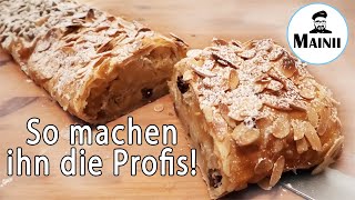 Apfelstrudel selber machen  Apfelstrudel Rezept so saftig  Mainii [upl. by Svoboda]