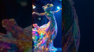 A Woman Fuses with A Chameleon on AGT americagottalent agt magic talent shorts [upl. by Orren]