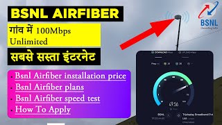 Village me internet kaise Chalaye BSNL AirFiber  How to Apply  Installation Charges  Plans Speed [upl. by Nnahoj497]