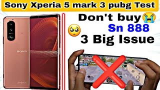 sony xperia 5 mark 3 pubg test 2024  dont buy Sony Xperia 5 mark 3 for pubg mobilebgmi  price [upl. by Cornie]