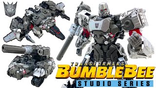 Transformers Studio Series 109 BUMBLEBEE Leader Class Concept Art MEGATRON Triple Changer Review [upl. by Editha]