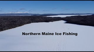 Northern Maine Ice Fishing  2 Locations in 1 Day  Salmon  Splake  Perch [upl. by Kristoforo]