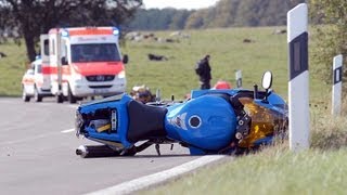 Vasbeck Motorradfahrer nach Unfall in Klinik geflogen [upl. by Grey]