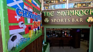 Tenerife  The Shamrock Another Newly Opened Sports BarLos Cristianos [upl. by Larimor]