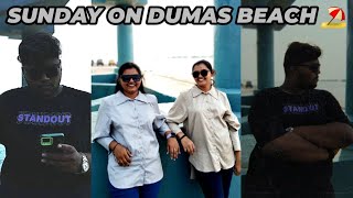 Enjoying Sunday On Dumas Beach 🏖️  harshilbhesaniavlogs vlog trending dumasbeach [upl. by Calvo]