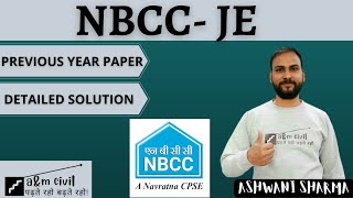 NBCCJE 2021  PREVIOUS YEAR PAPER  DETAILED SOLUTION  ASHWANI SHARMA [upl. by Arvad490]