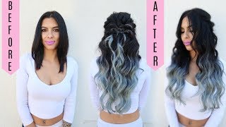 HOW TO CUT amp BLEND HAIR EXTENSIONS [upl. by Mady]