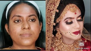 bridal Makeup tutorial  Nadias Makeover [upl. by Kurman]