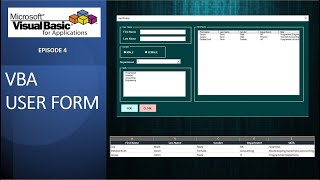 VBA004VBA User Form [upl. by Xaviera]