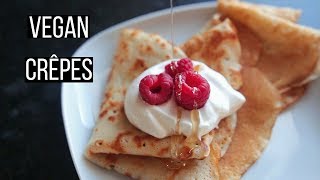 Vegan Crêpes Recipe [upl. by Kori625]