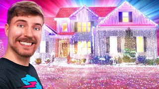 I Put 1000000000 Christmas Lights On A House World Record [upl. by Kurt890]