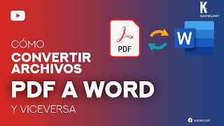 Cómo convertir PDFs a Word  GRATIS Y FÁCIL sin usar páginas o softwares externos [upl. by Eigroeg]