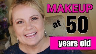 Makeup for MATURE SKIN  WRINKLES Hooded Eyes FAT FACE DARK CIRCLES LARGE PORES Crepey Eyes [upl. by Meador]