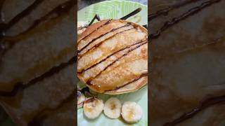 Banana Pancake 🫶🏻❤️youtubeshorts subscribe eveningsnacksrecipe instantrecipe easyrecipe food [upl. by Hallette]