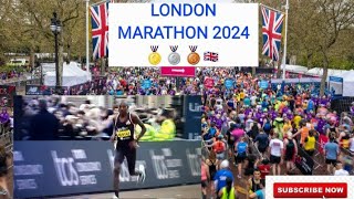 London Marathon 2024 I 🥇🥈🥉Elite Men Runners [upl. by Lika]