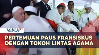 Paus Fransiskus Disambut Imam Besar Masjid Istiqlal Nasaruddin Umar Melihat Terowongan Silaturahmi [upl. by Rafiq942]