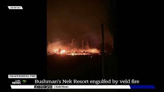 Drakensberg  Bushmans Nek Berg Resort gutted by veld fire [upl. by Eslehc]