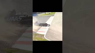 FP2 Kevin Magnussen crash💥 red flag🚩  haas magnussen f1 italiangp monza shorts [upl. by Bussey]