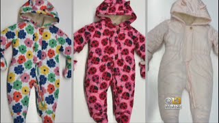 The Childrens Place Recalls Infant Snowsuits Chocking Hazard [upl. by Mareld]