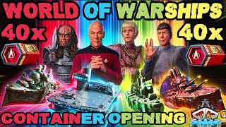 Wir öffnen 40 Star Trek Container quotPeace und Friedenquot⚓️ in World of Warships 🚢 startrek [upl. by Lorien]