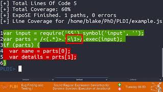 Sound Regular Expression Semantics for Dynamic Symbolic Execution of JavaScript [upl. by Florin336]