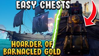 HOW TO Get ‘Hoarder of Barnacled Gold’ Guide EASY Barnacle Chests [upl. by Nelleyram]