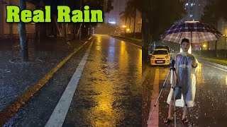 Torrential Rain on Canada Street with Heavy Thunder  Real Rain and Thunderstorm Sounds for Sleeping [upl. by Gayle]