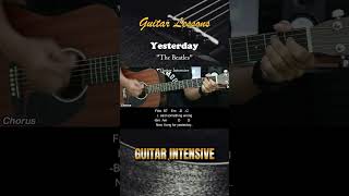 Yesterday  The Beatles  EASY Guitar Tutorial with Chords  Lyrics  Guitar Lessons guitarlessons [upl. by Carver117]