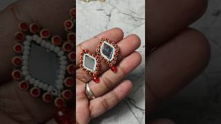 Diy Mirror Earrings  Styles Earrings diy trending craft [upl. by Virge]