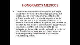 RÉGIMEN SIMPLIFICADO DE CONFIANZA CON UN EJEMPLO DE HONORARIOS MÉDICOS [upl. by Martynne994]