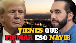 Filtran el acuerdo que Trump quiere que firme Bukele [upl. by Tewell359]