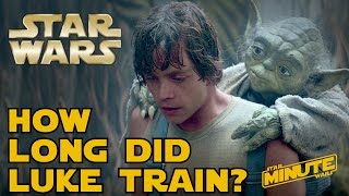 How Long Did Luke Train on Dagobah  Star Wars Minute [upl. by Ifen]