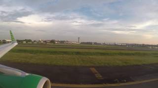 Citilink A320 Sharklets Early Morning TakeOff From Jakarta incl Pushback amp Taxi [upl. by Macmullin545]