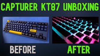 Capturer KT87 Mechanical Keyboard  Unboxing amp Changing Keycaps [upl. by Annatnas]