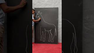 Easy giraffe drawing  artandcraft giraffe nareshfoujiart [upl. by Fayola]