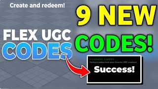 💥New October 💥 Flex Ugc Codes 2024  Roblox Flex Ugc Codes 2024 [upl. by Dagna]