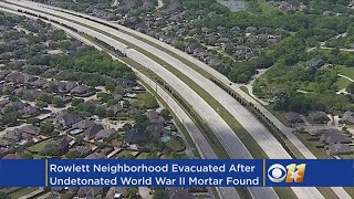 Rowlett Evacuations amp Road Closures After World War II Bomb Found [upl. by Rolyak491]